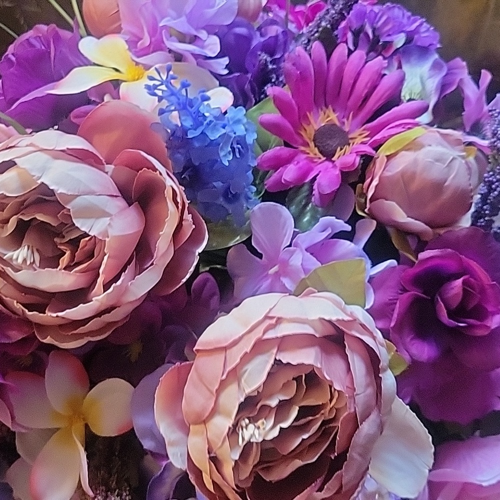 Silk flower arrangement